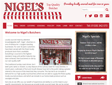 Tablet Screenshot of nigelsbutchers.co.uk